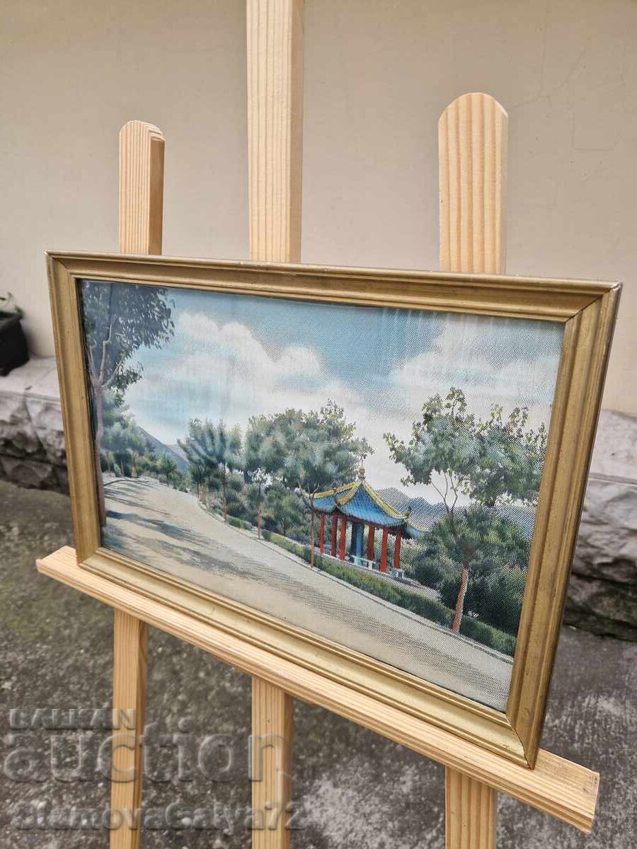 Unică pictură chinezească antică de colecție pe mătase - 7