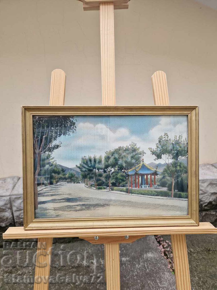 Unică pictură chinezească antică de colecție pe mătase