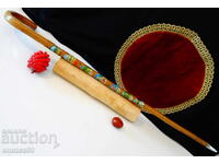 Тиролски бастун 9 значки,Елен,Сърна,Катерица.