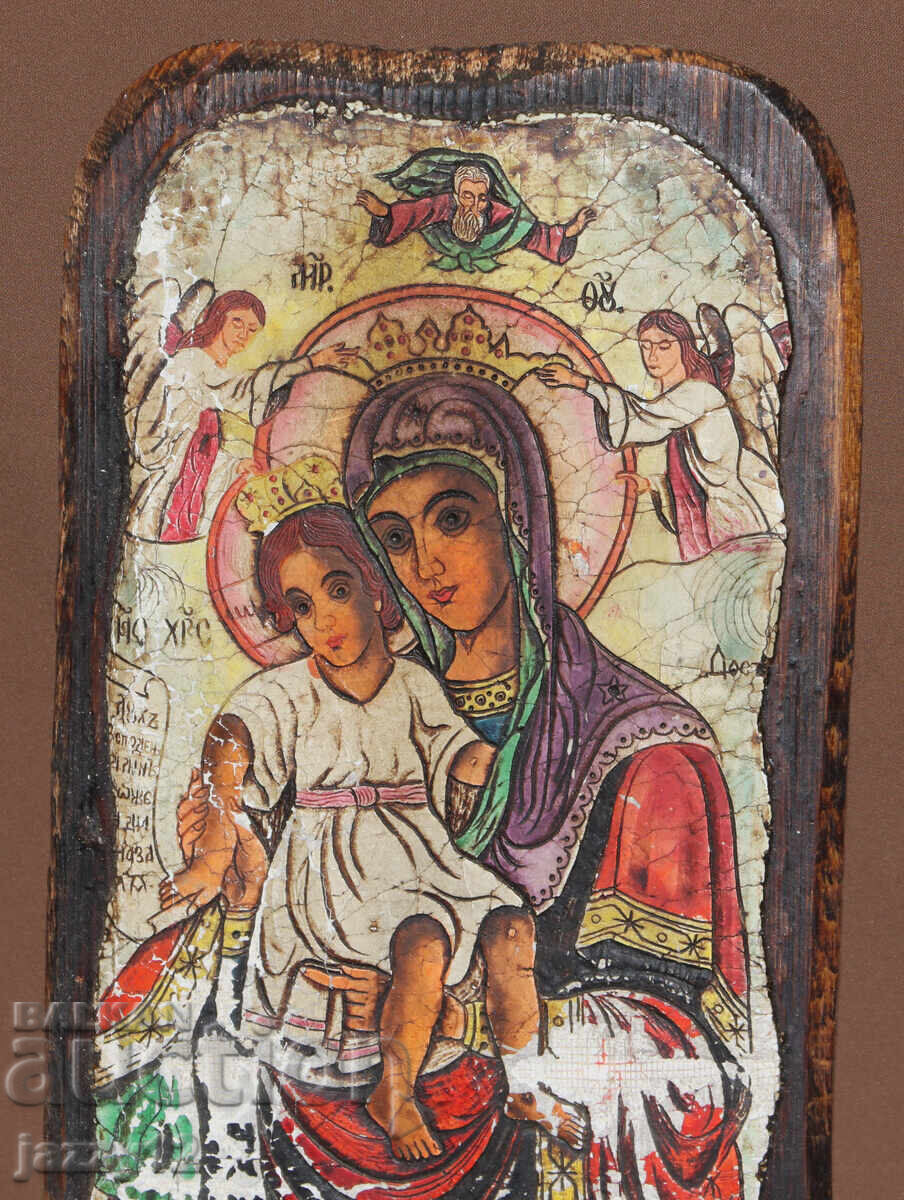 Auction  Orthodox Icon on Wood, Theotokos with the Child