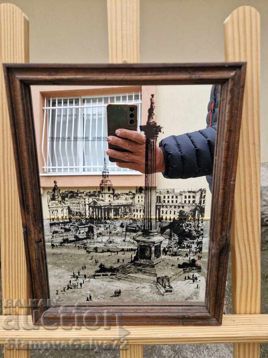 Fantastic Antique Collectible Advertising Mirror with price 99.00 BGN | € 50.62 Fantastic Antique Collectible Advertising Mirror with price 99.00 BGN | € 50.62