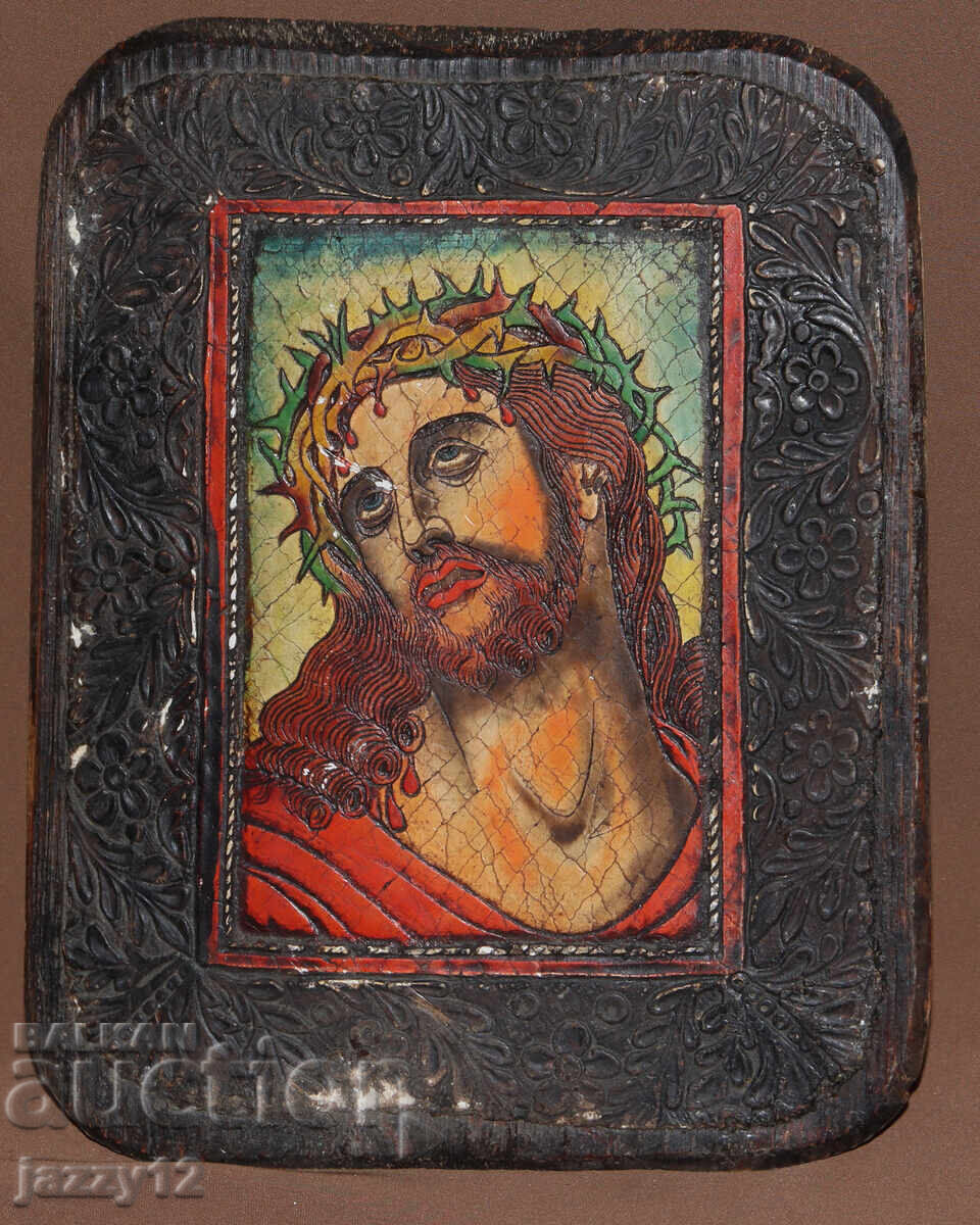 Православна икона на дърво Исус Христос