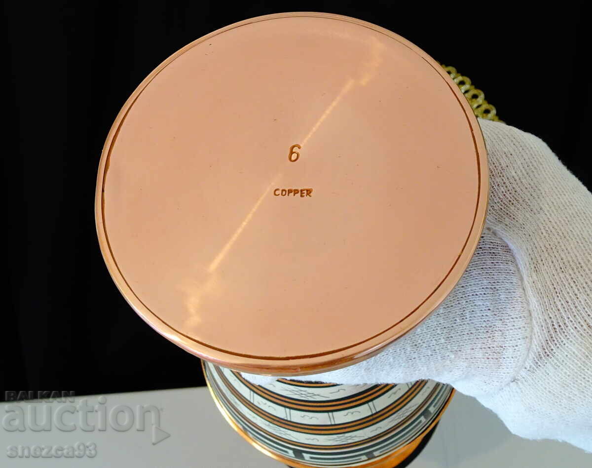 Медна кана,ваза,амфора,чиста червена мед 2.5 л. - 7 Медна кана,ваза,амфора,чиста червена мед 2.5 л. - 7