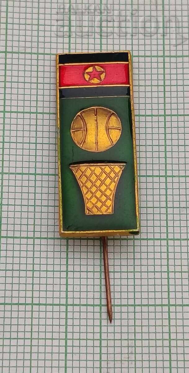 BASCHETBAL COREEA DE NORD LOGO INSIGNĂ BASCHETBAL COREEA DE NORD LOGO INSIGNĂ