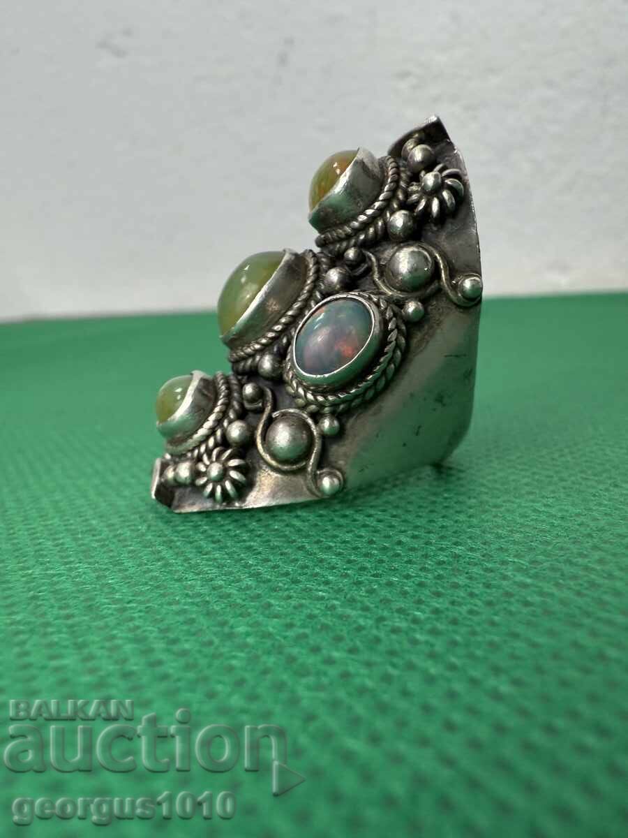 Delivery of Silver ring with opals №7464
