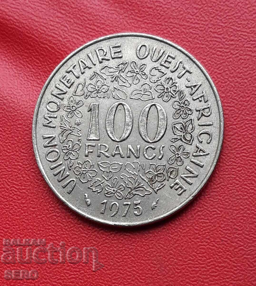 Френска Западна Африка-100 франка 1975 Френска Западна Африка-100 франка 1975