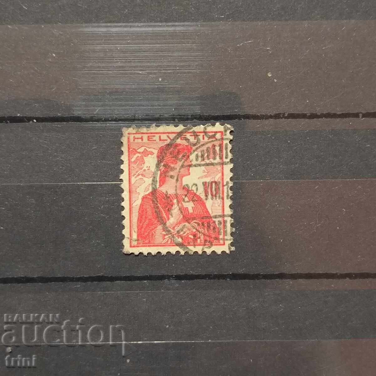 Швейцария 1909 г. Helvetia