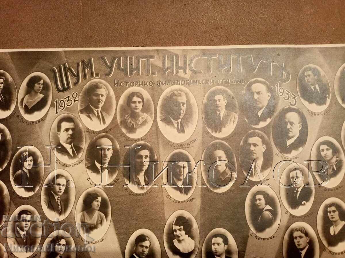 1932 FOTOGRAFIE VECHE MARE CARTON ȘUMEN INSTITUTUL PROFESORAL E50 - 5 1932 FOTOGRAFIE VECHE MARE CARTON ȘUMEN INSTITUTUL PROFESORAL E50 - 5