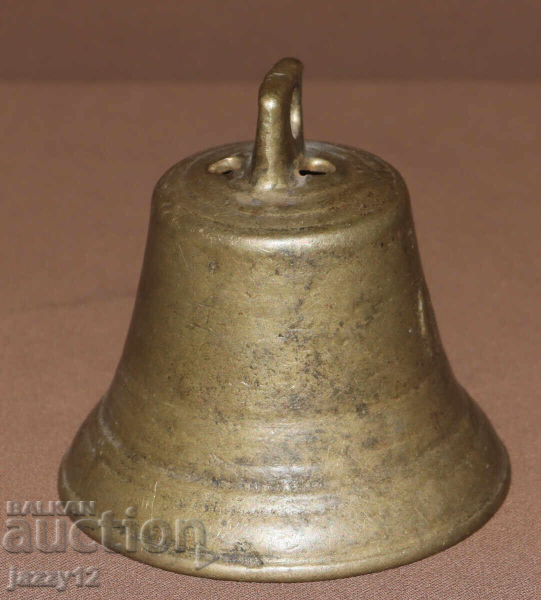 Стар ръчно изработен бронзов звънец хлопка с цена 70.00 лв. | € 35.79