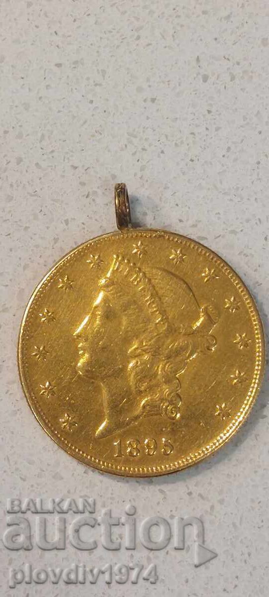 20 gold dollars with price 6650.00 BGN | € 3400.09