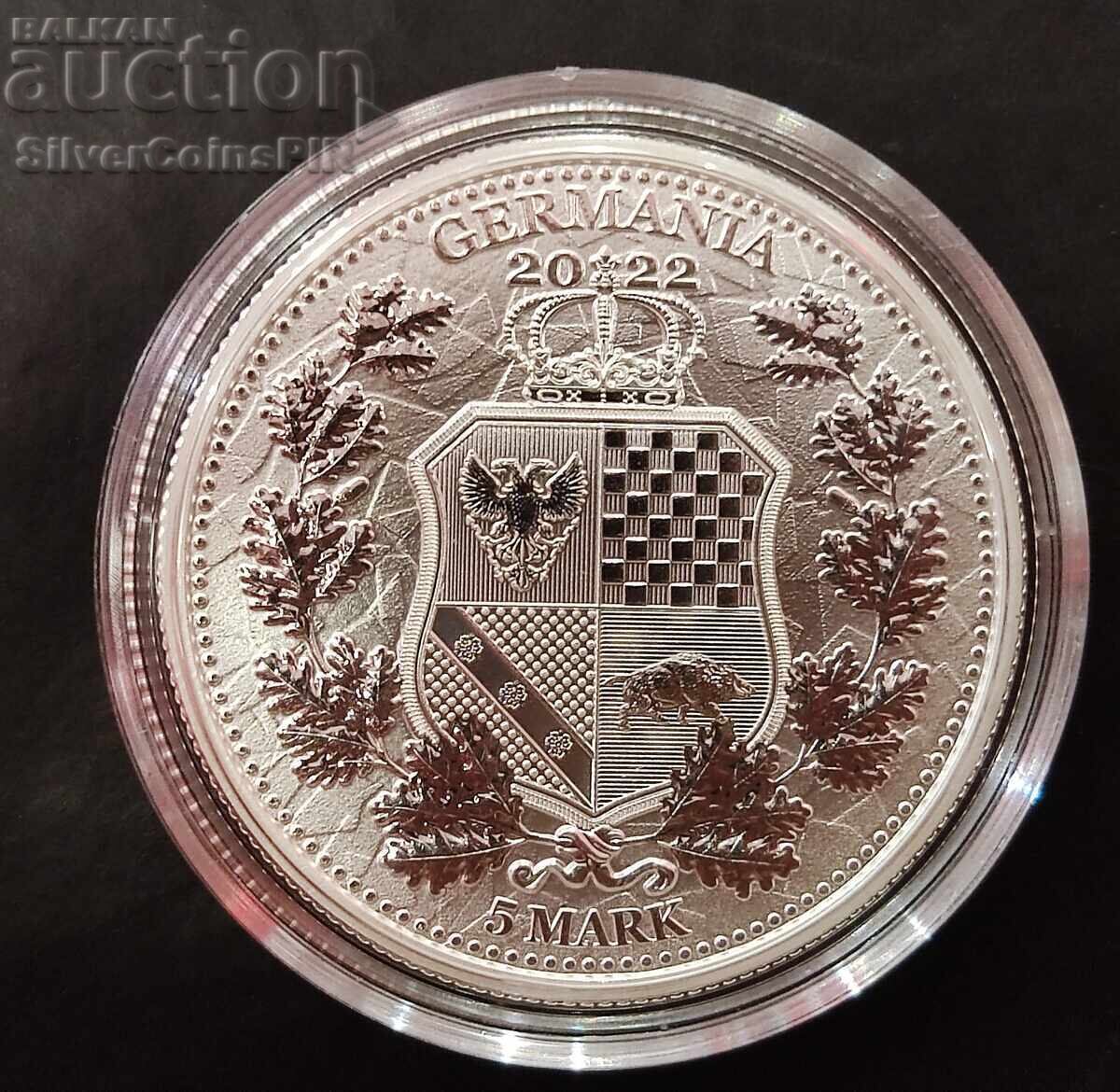 Silver 5 Mark Germany and Poland 2022 Germania mint - 5 Silver 5 Mark Germany and Poland 2022 Germania mint - 5