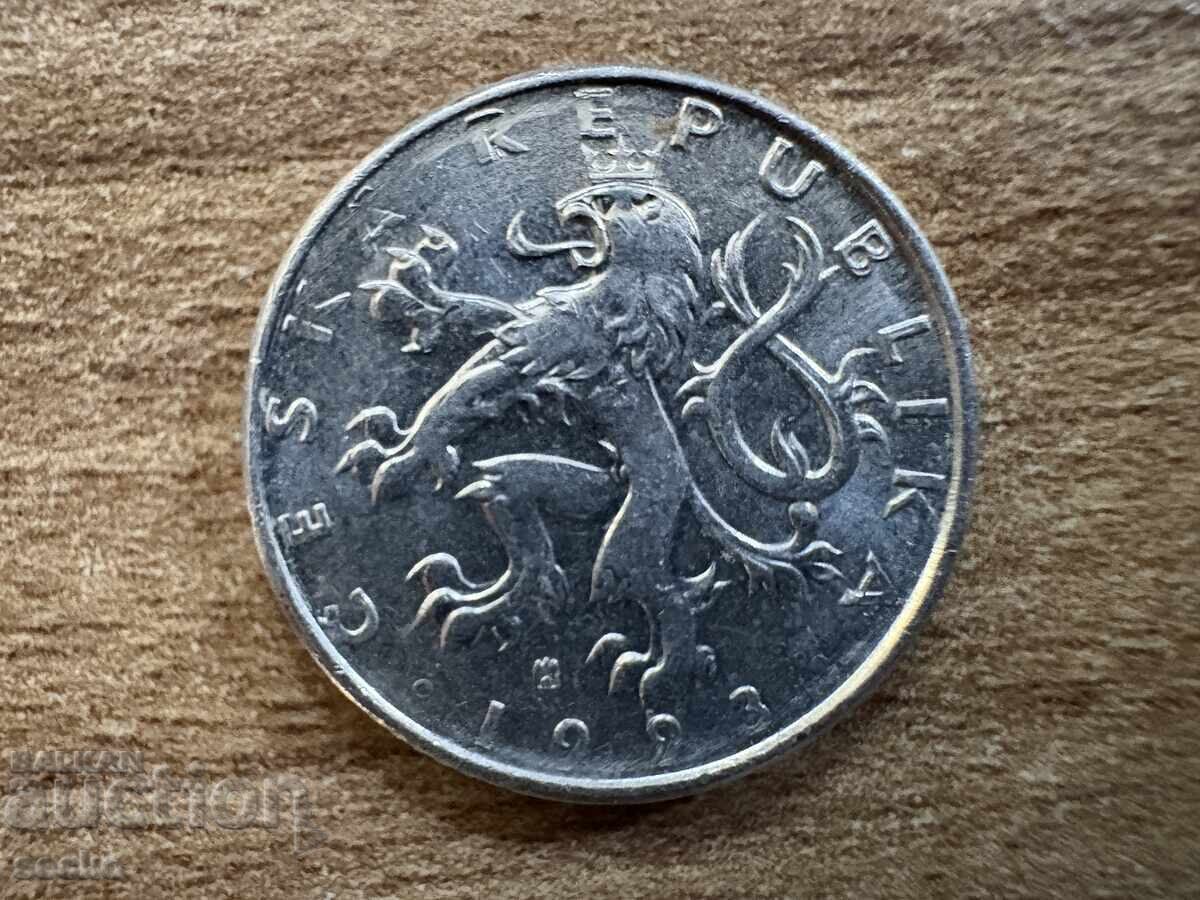 Cehia - 50 haleri (1993) - MD 'b' (b cu coroană) - Jablonec cu preț 0.15 BGN | € 0.08 Cehia - 50 haleri (1993) - MD 'b' (b cu coroană) - Jablonec cu preț 0.15 BGN | € 0.08