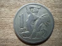 Τσεχοσλοβακία - 1 στέμμα (1922)