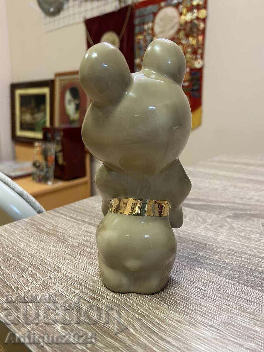Statuetă „Ursulețul Olimpic”, porțelan, Baranovka cu preț € 30.00 | 58.68 BGN