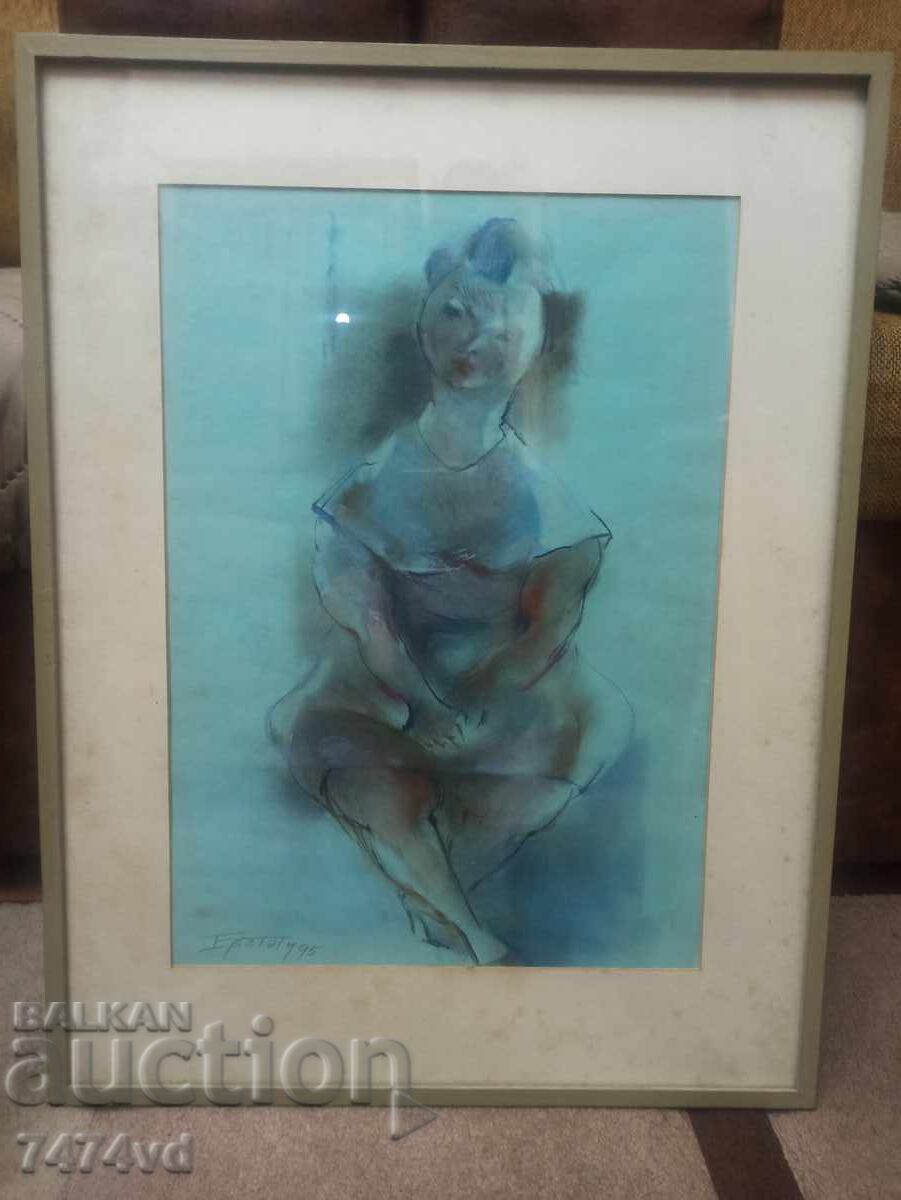 PAINTING BY EVSTATI MARINOV FROM A PRIVATE COLLECTION