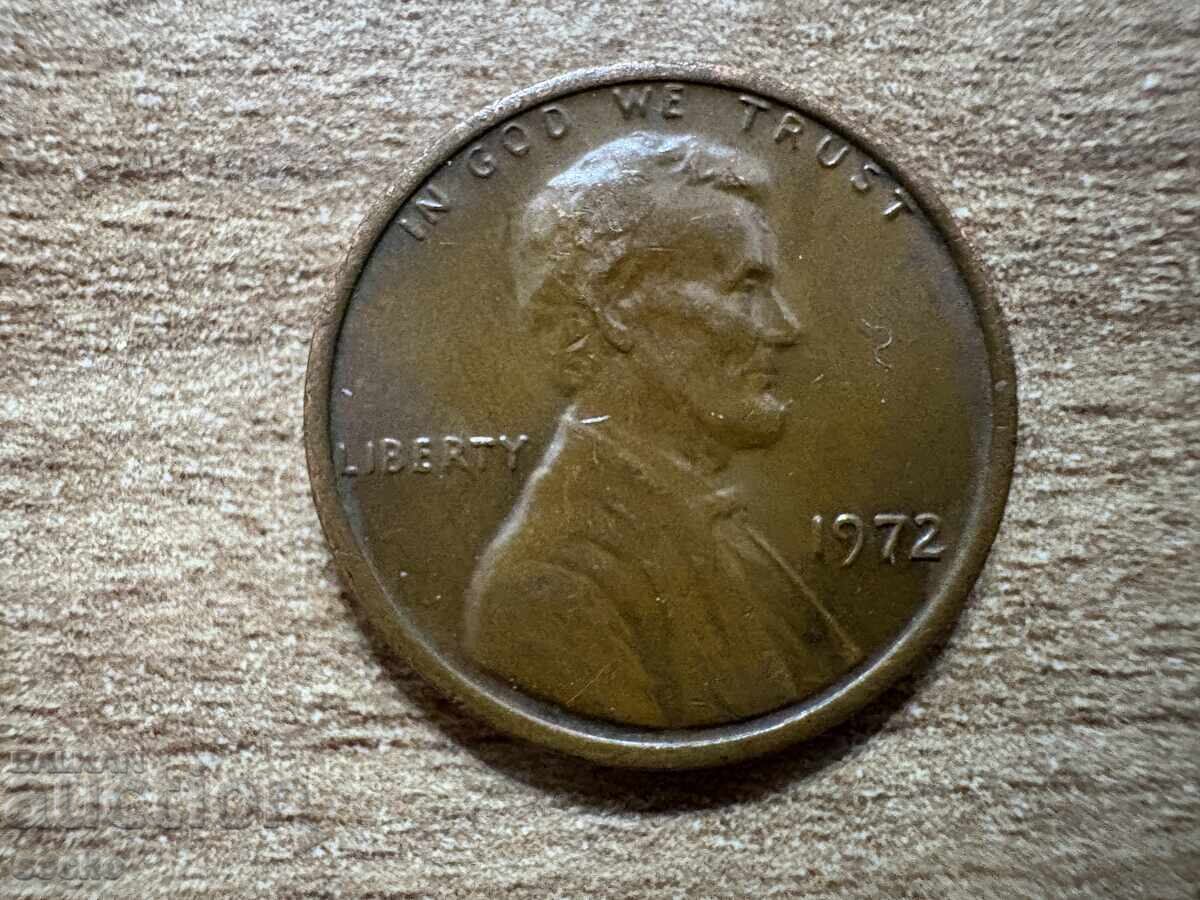 САЩ - 1 цент (1972) с цена 0.15 лв. | € 0.08 САЩ - 1 цент (1972) с цена 0.15 лв. | € 0.08
