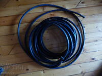 RG11 coaxial cable with messenger wire for outdoor use