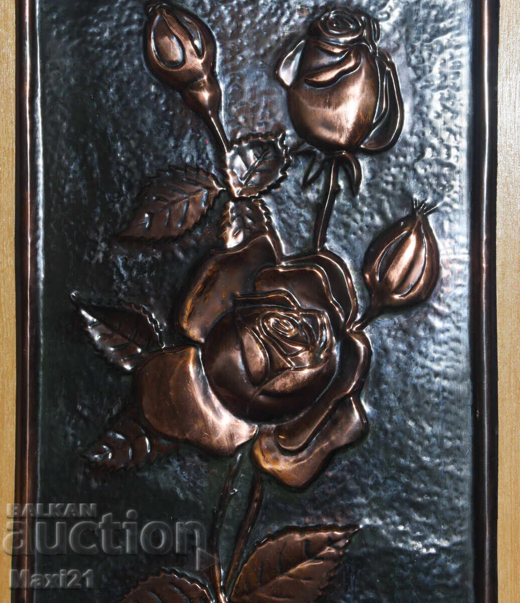 Διακοσμητικό χειροποίητο χάλκινο πάνελ, νεκρή φύση - 5