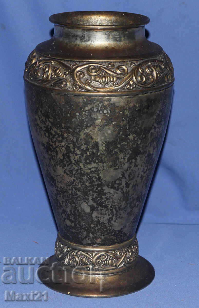 Ασημένιο βάζο αντίκα για λουλούδια - 5