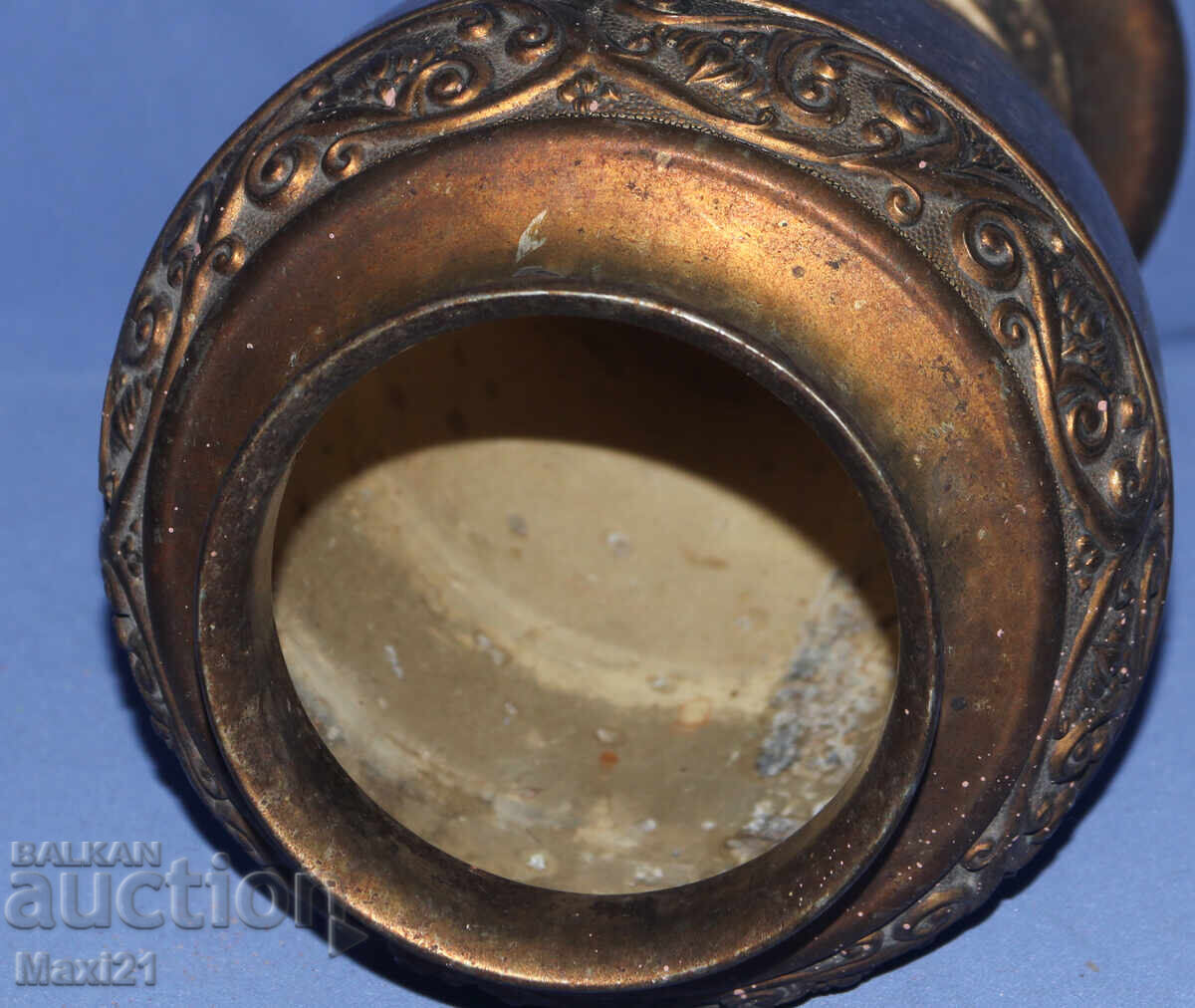 Ασημένιο βάζο αντίκα για λουλούδια - 6