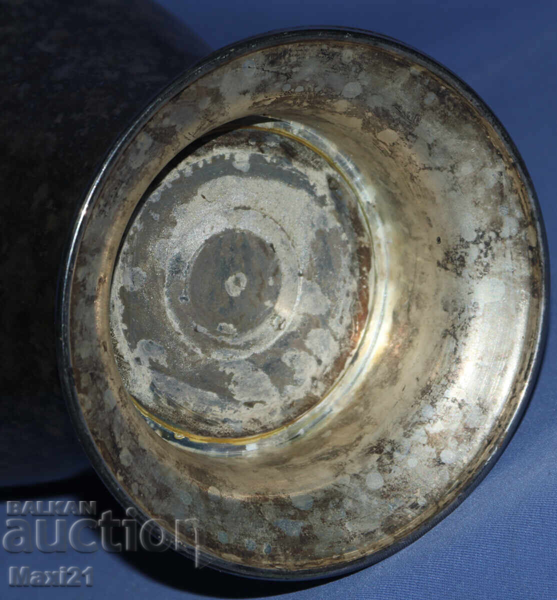 Ασημένιο βάζο αντίκα για λουλούδια - 7