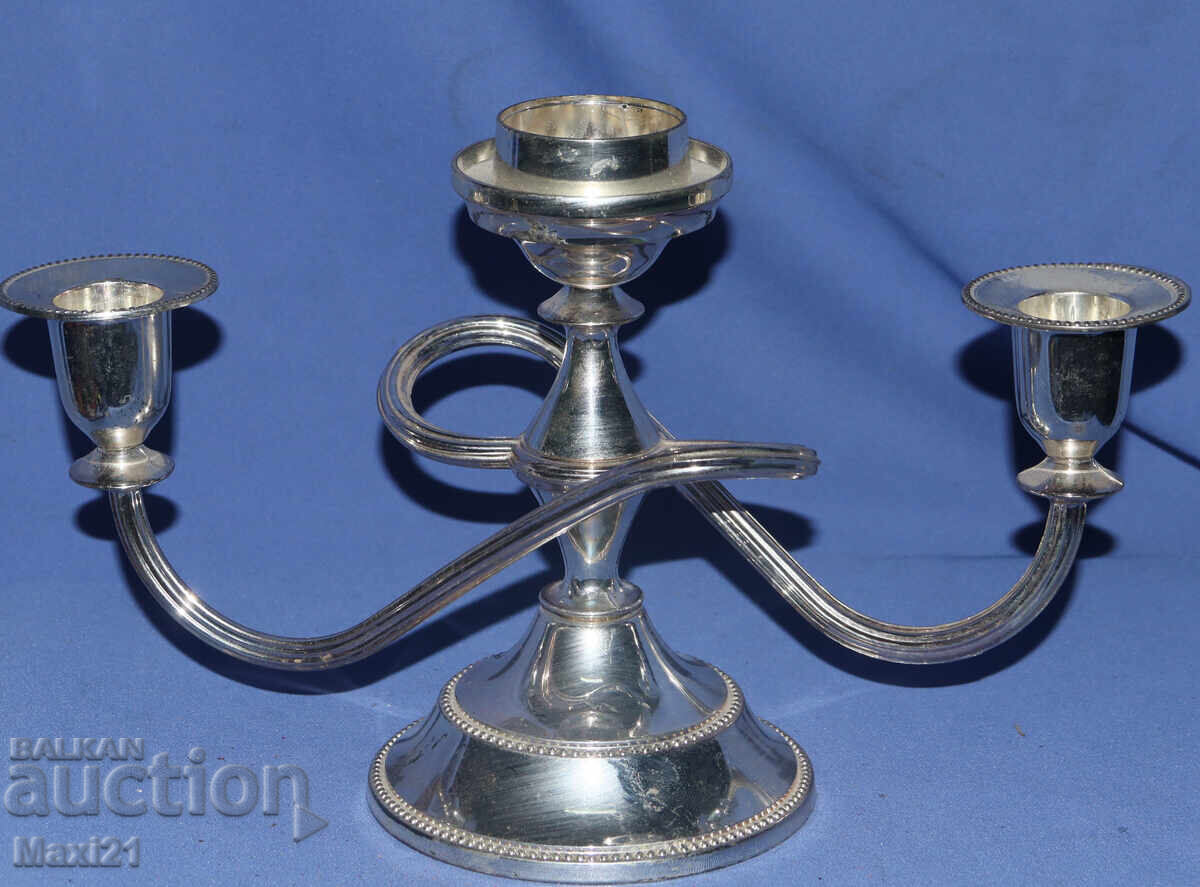 Ασημένιο κηροπήγιο vintage με τιμή 220.00 BGN | € 112.48