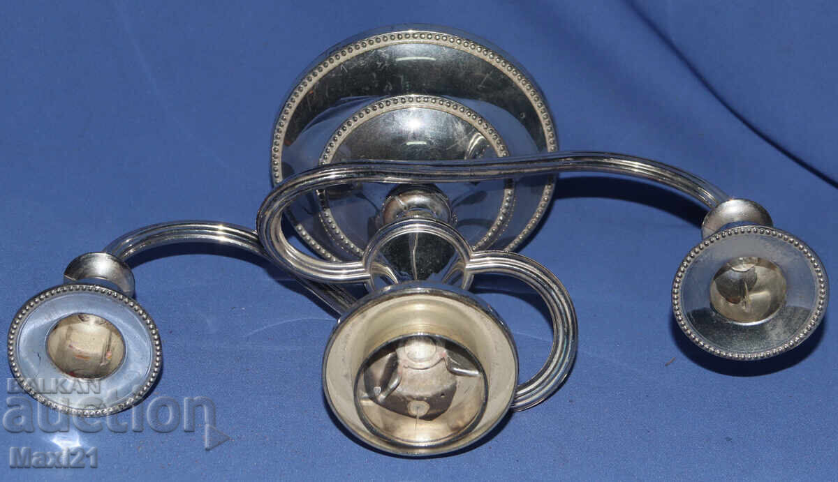 Ασημένιο κηροπήγιο vintage - 5