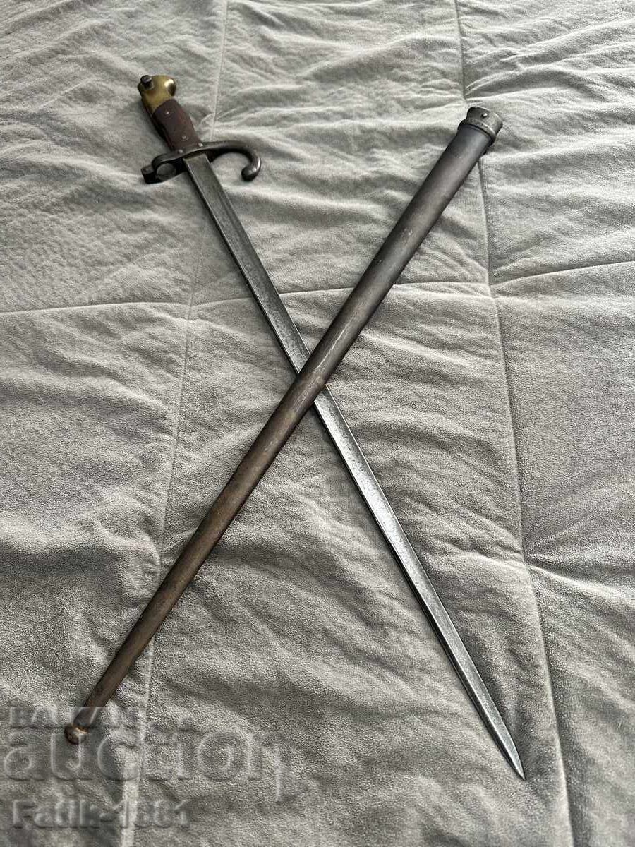 Baionetă pentru pușcă Gra 1878 g