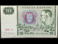 Sweden ERROR 10 Krona 1987 Pick 52 Ref 6418 Uncirculated