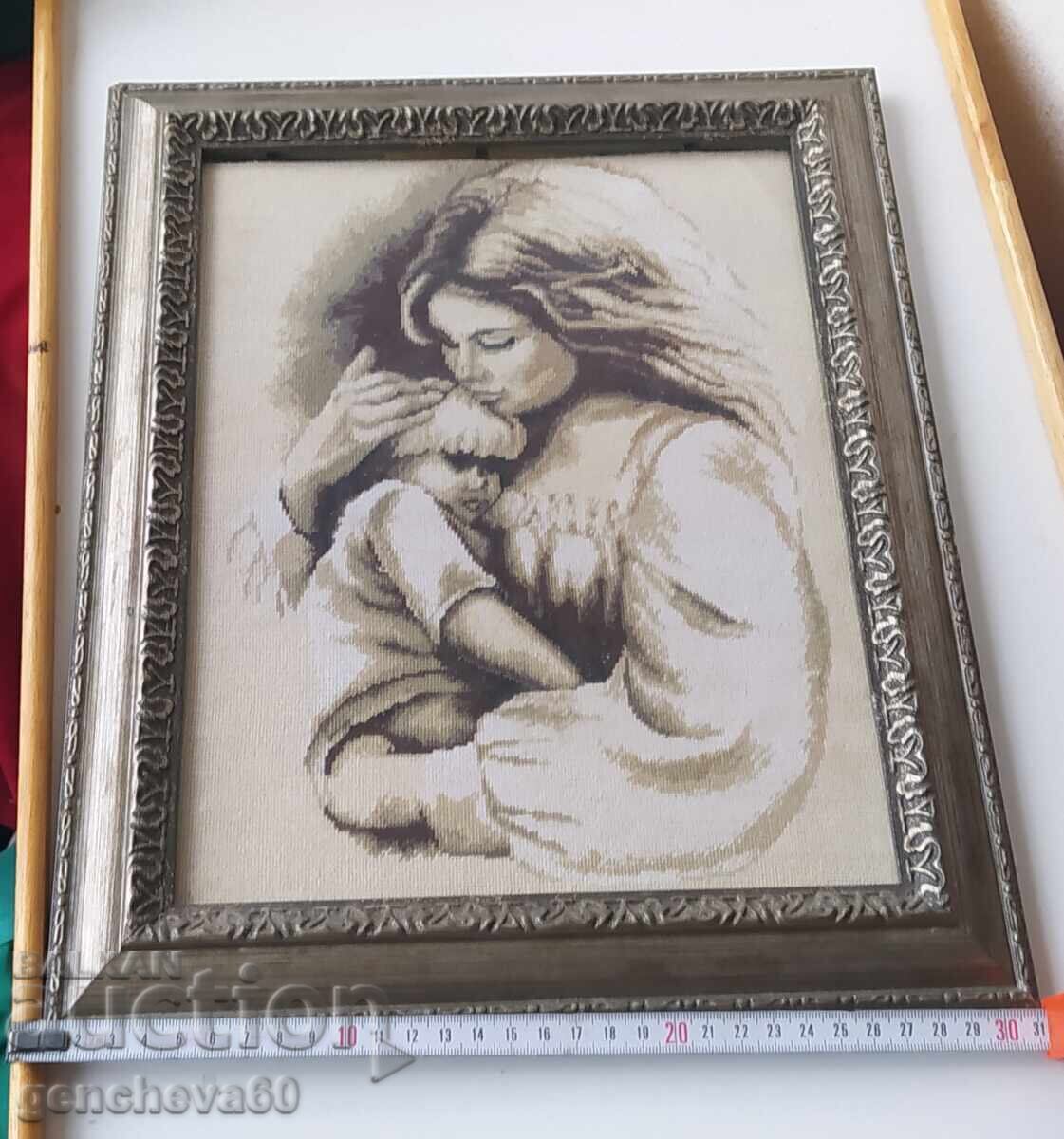 Auction  Beautiful tapestry "Mother's Embrace"