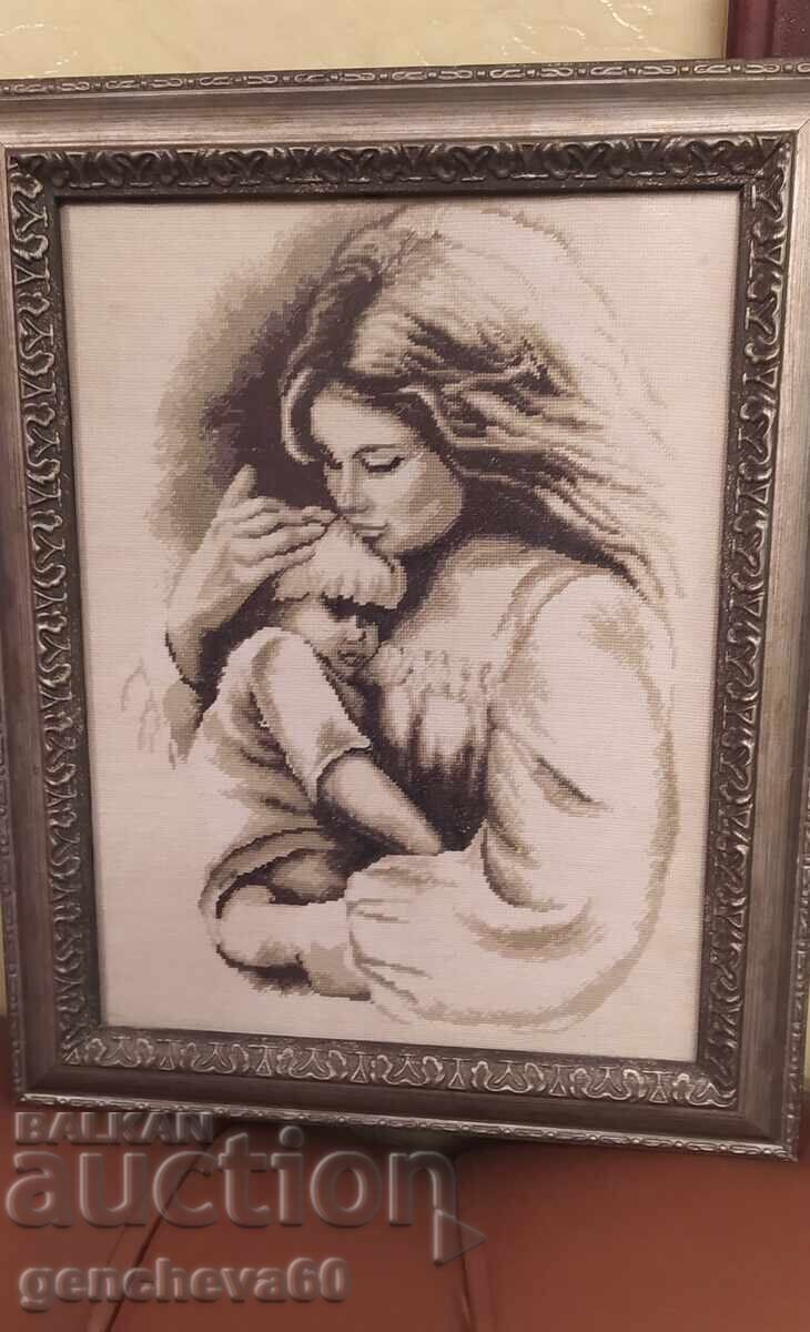 Frumos gobelin ,,Îmbrățișare maternă"
