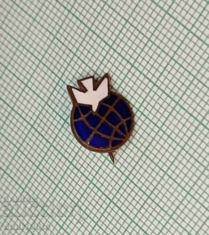 Delivery of Badge - Dove of Peace - Bronze Enamel Delivery of Badge - Dove of Peace - Bronze Enamel