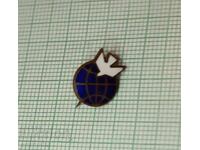 Σήμα - Περιστέρι της Ειρήνης - μπρούτζινος σμάλτο