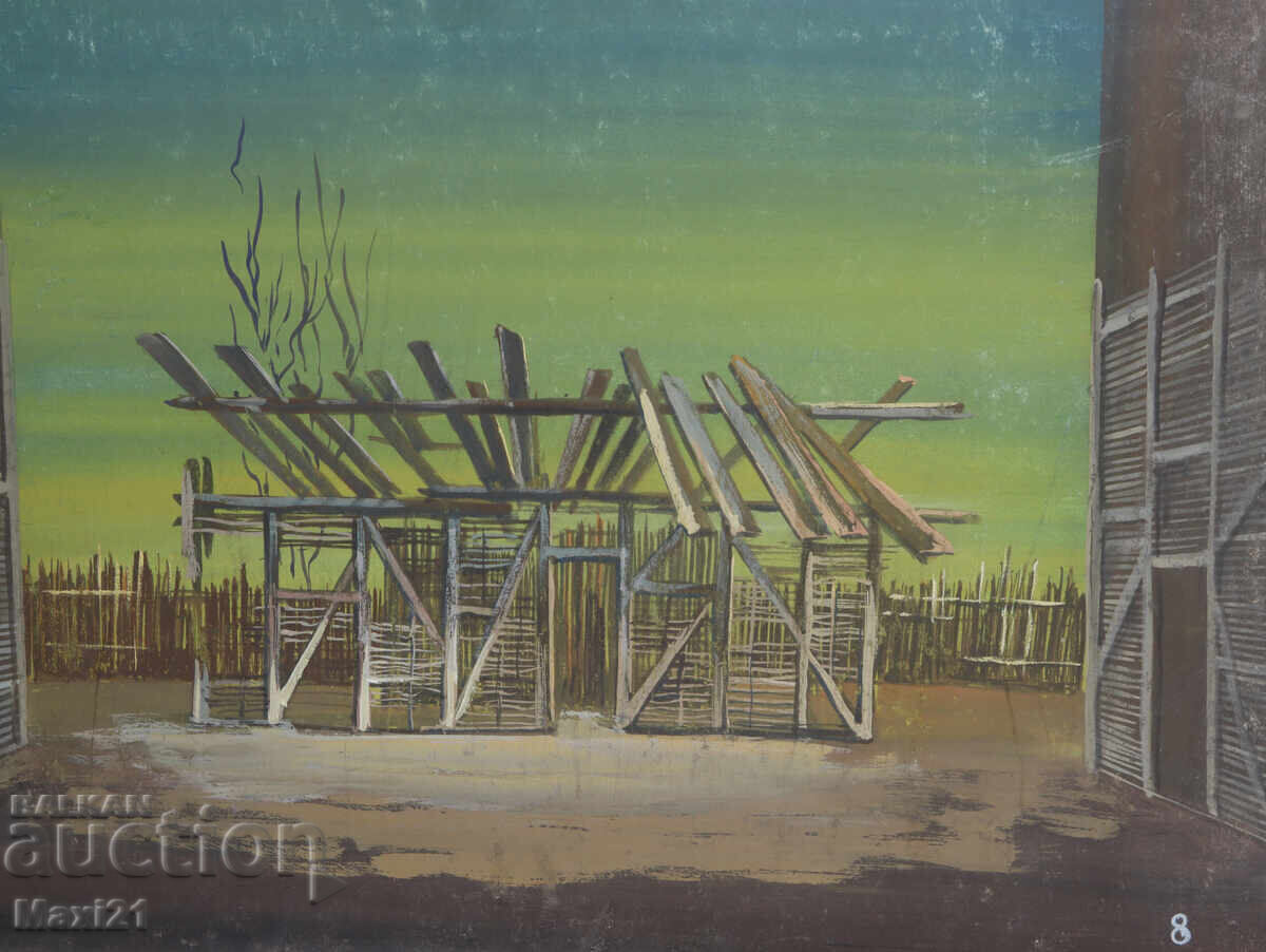 Картина гваш сценография декор - 6