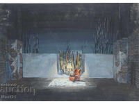 Картина гваш сценография интериор