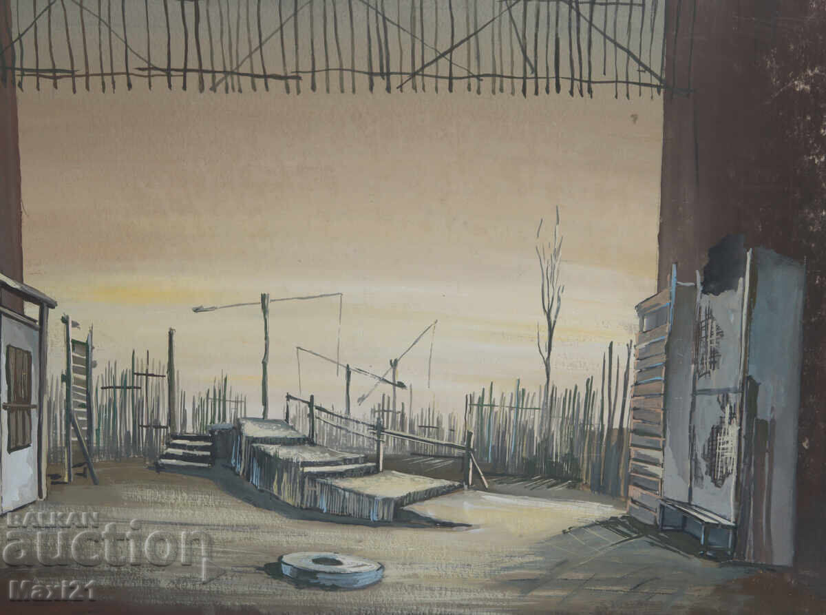 Έργο γκουάς, σκηνογραφία, εσωτερικό - 5