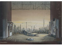 Картина гваш сценография интериор