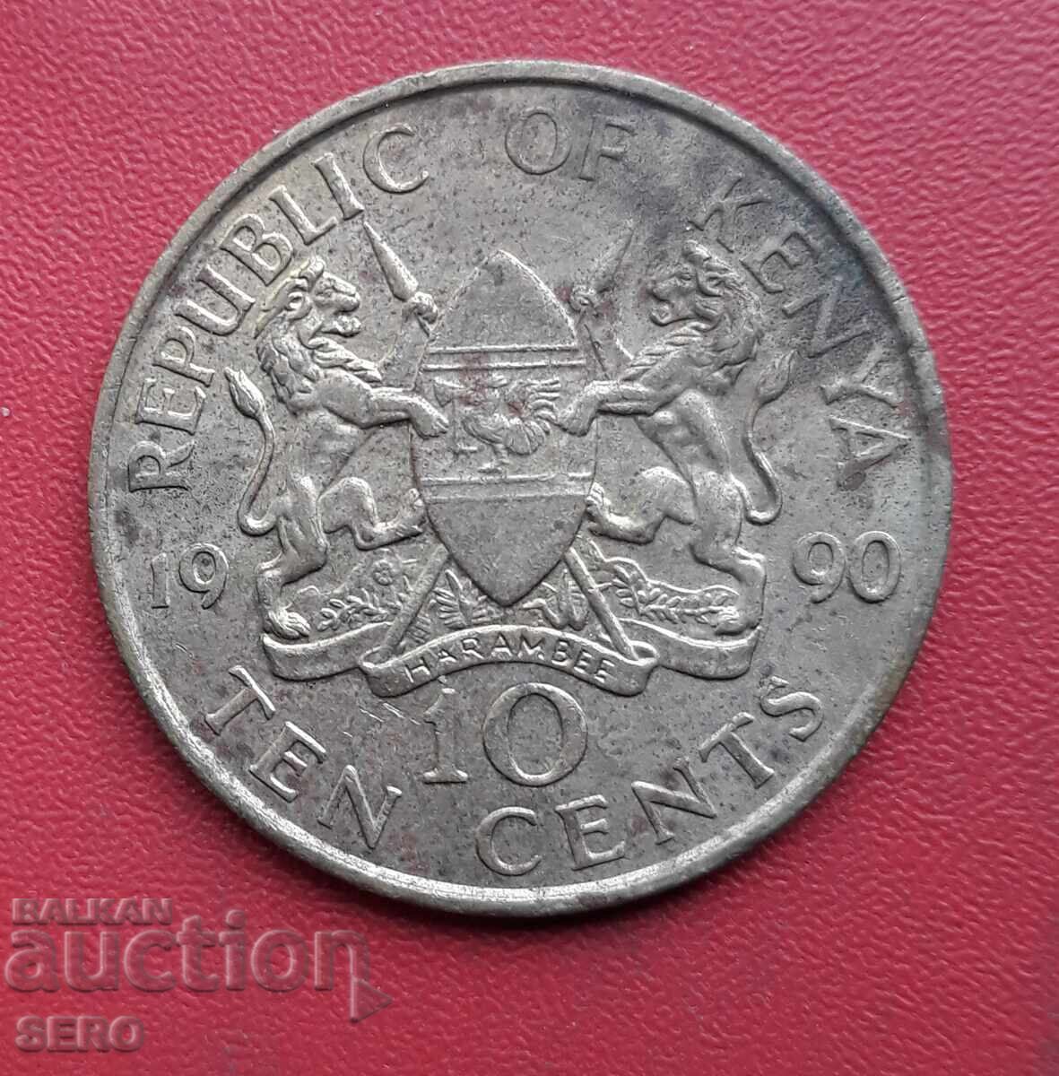 Kenya 10 Cents 1990 Kenya 10 Cents 1990