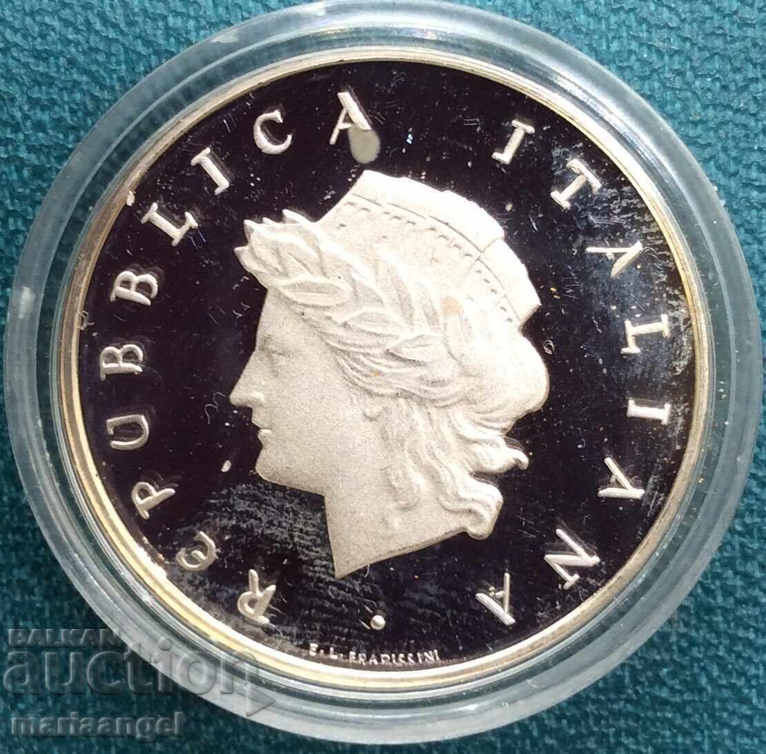 Delivery of 500 Lira 1993 Italy 100 g. on Bank "Italy" UNC PROOF
