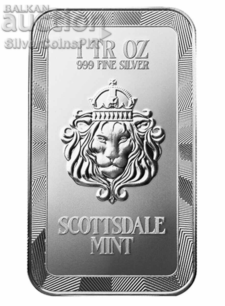 Auction Silver 1 oz Chinese Dragon Color Bar Auction Silver 1 oz Chinese Dragon Color Bar