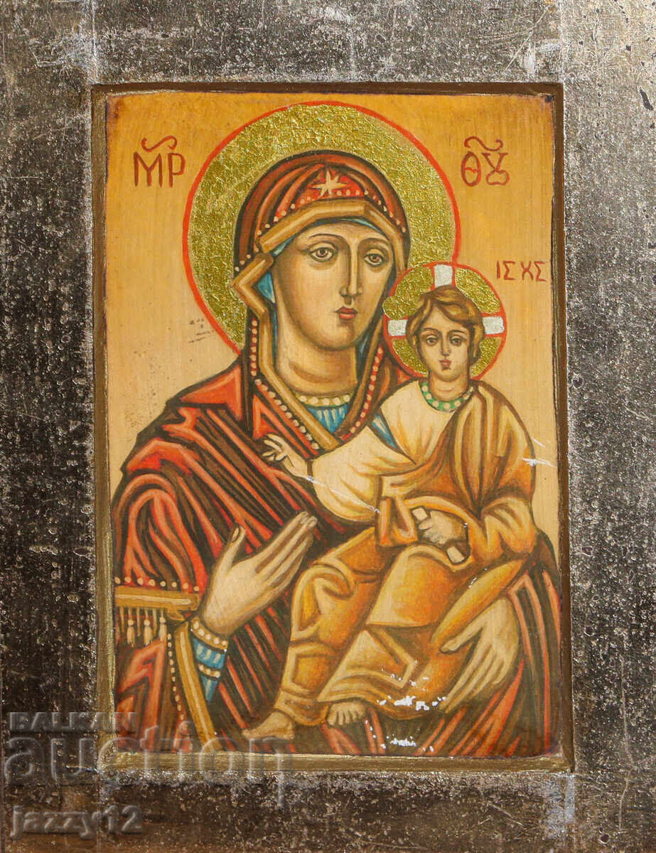 Orthodox icon tempera Theotokos Hodegetria with price 130.00 BGN | € 66.47