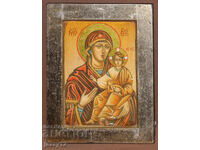 Icoană ortodoxă în tempera Maica Domnului Odighitria