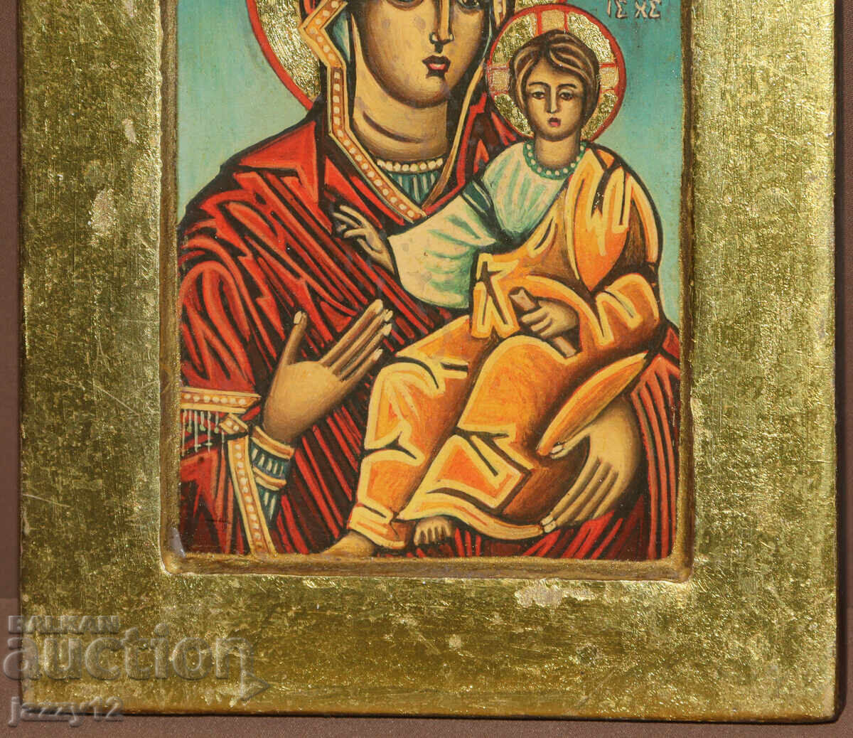 Delivery of Orthodox icon tempera Theotokos Hodegetria