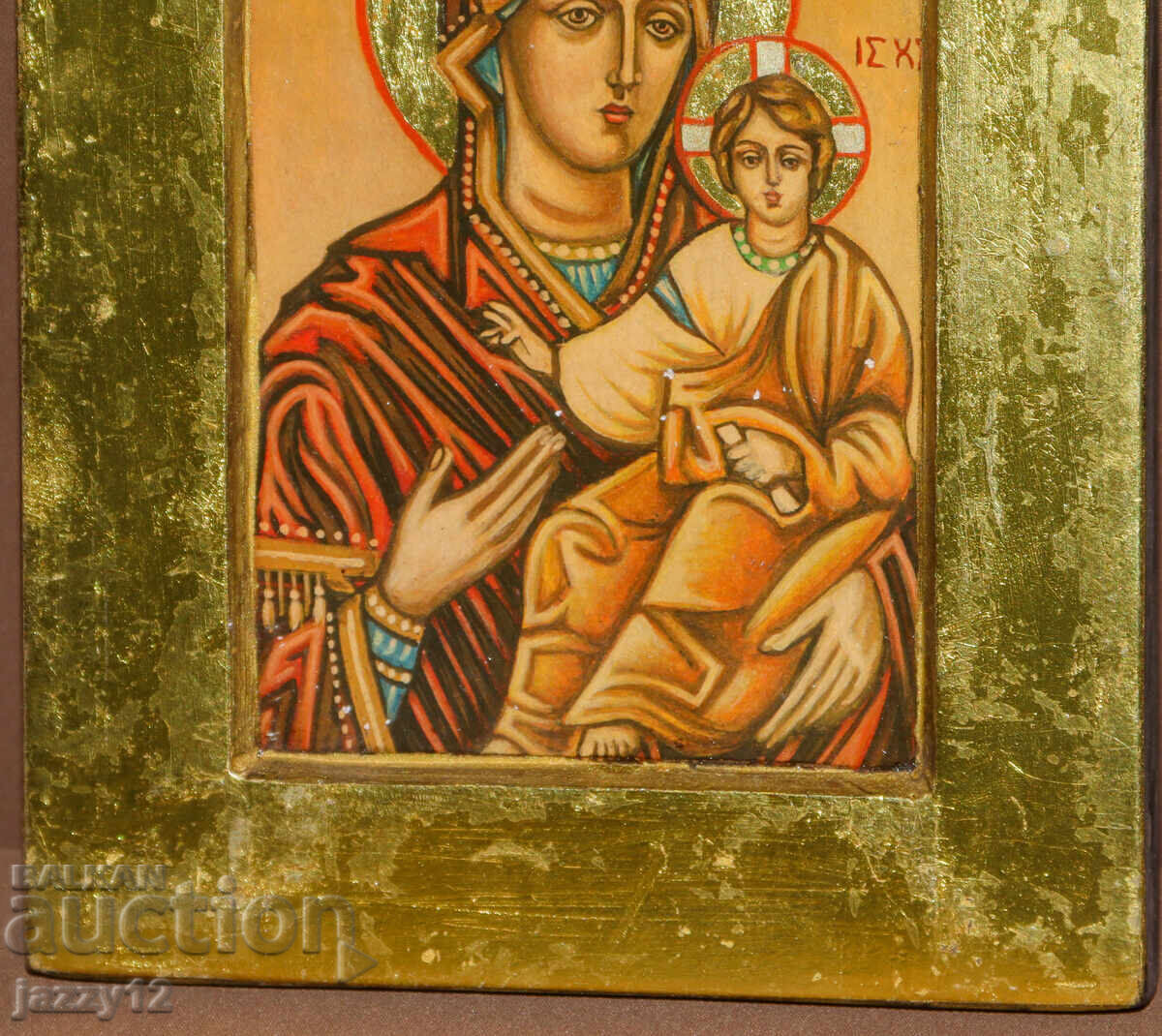 Delivery of Orthodox icon tempera Theotokos with the Child