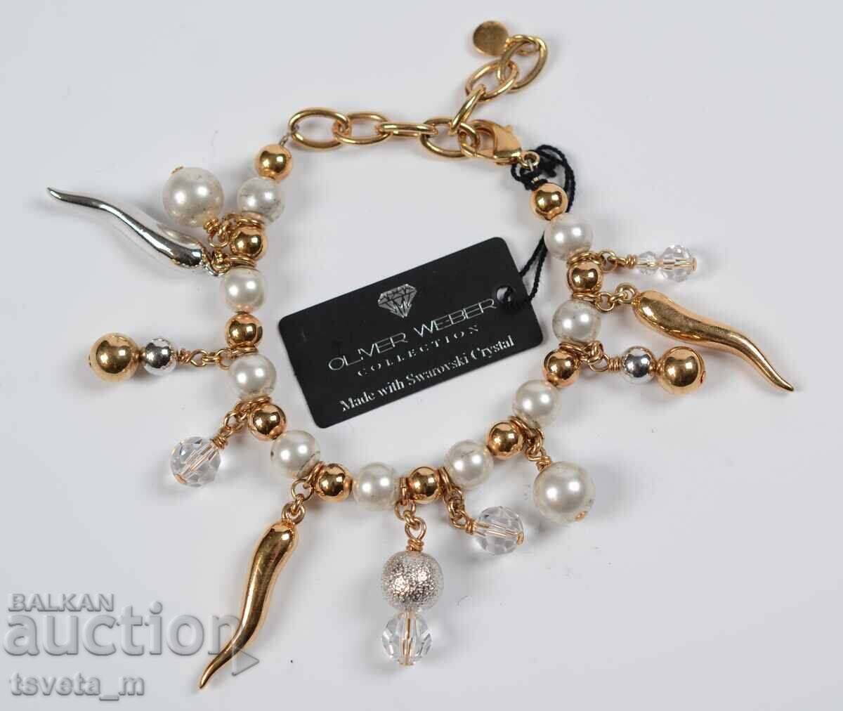 Brățară OLIVER WEEBER cu cristale Swarovski - nefolosită