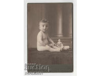 Băiat cu jucării 1914 Iv. KARASTOYANOV - SOFIA fotografie carton