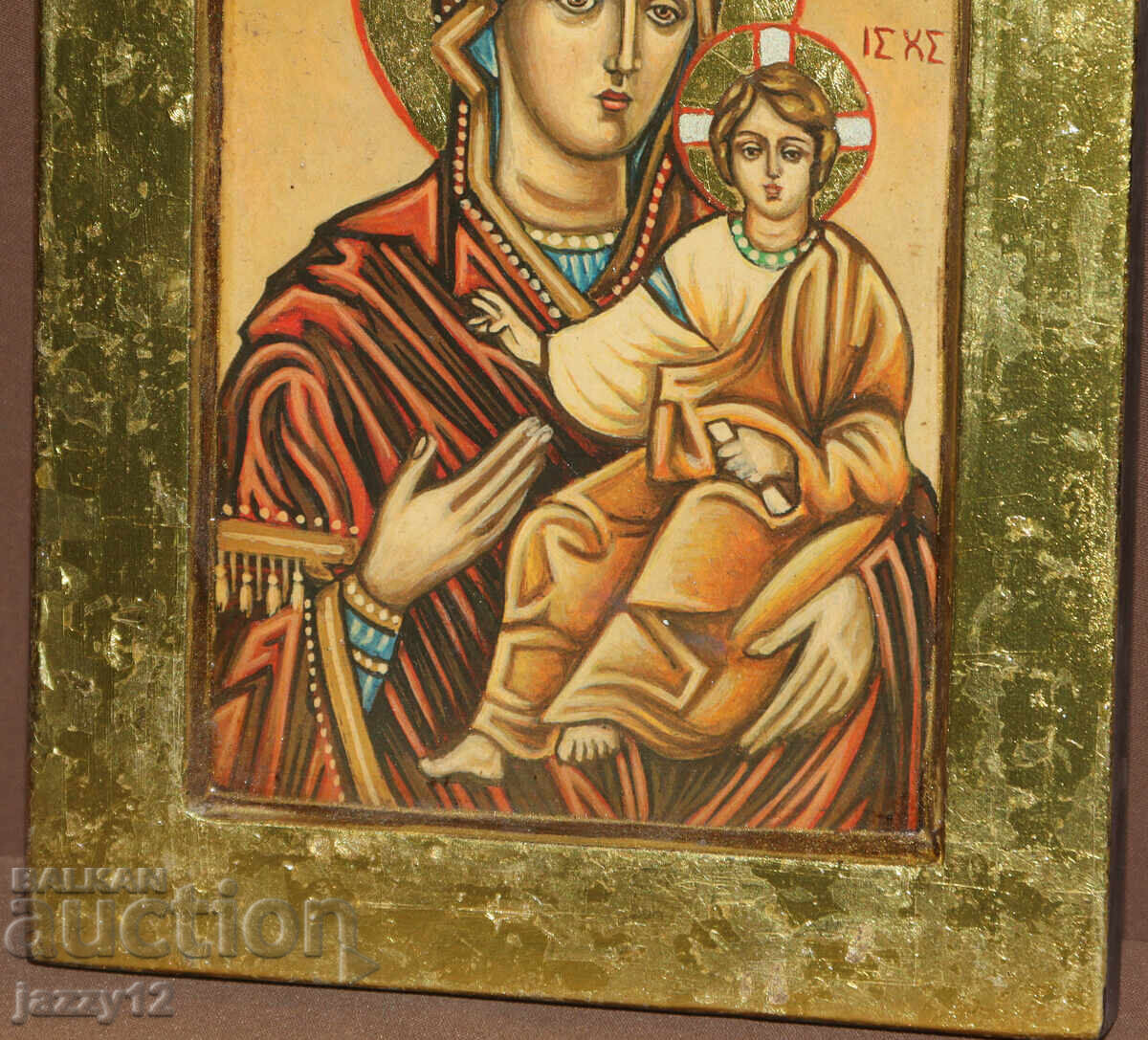 Delivery of Orthodox icon tempera Theotokos Hodegetria