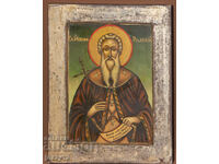 Icoană ortodoxă în tempera Sf. Ioan de Rila Făcătorul de minuni