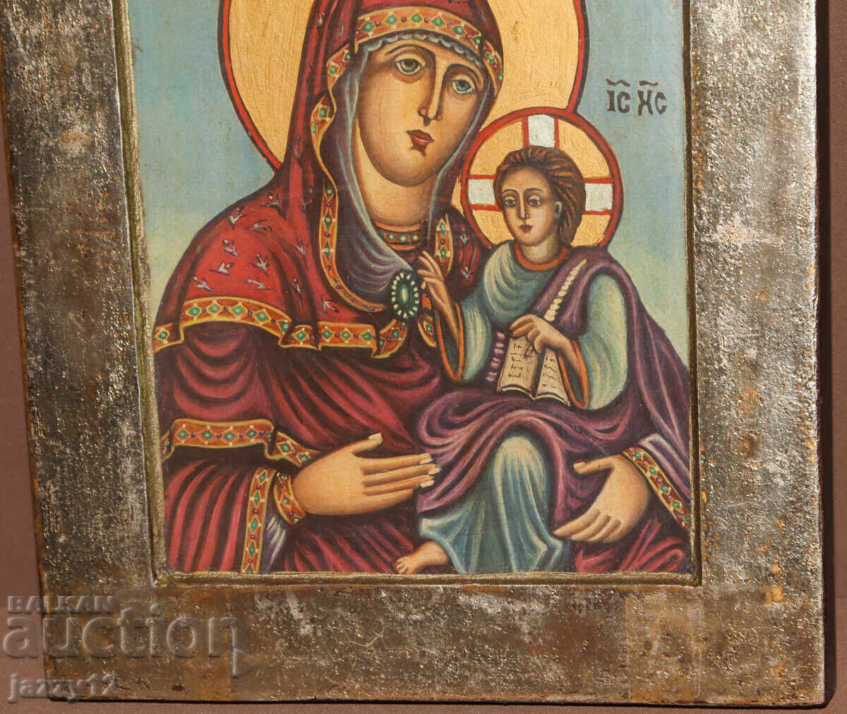 Delivery of Orthodox icon tempera Theotokos with the Child