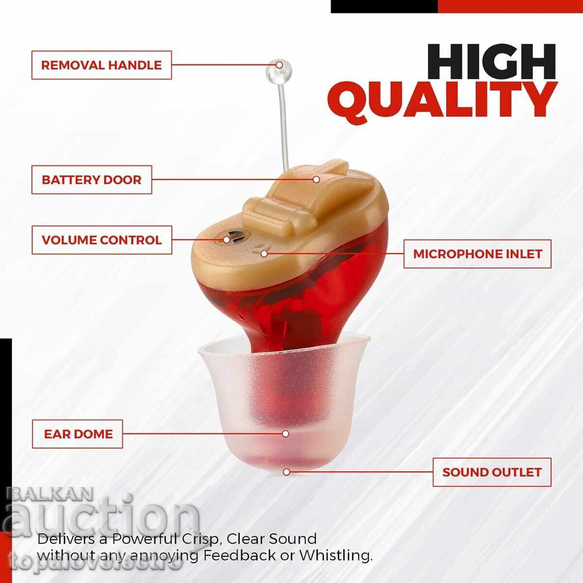 Παράδοση ΚΑΙΝΟΥΡΙΟ! Συμπαγής ψηφιακός ενισχυτής ακοής - για δεξί αυτί